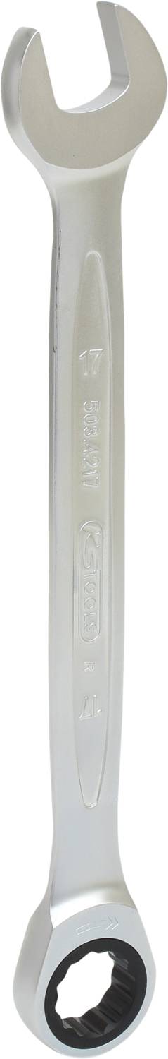 KS Tools 503.4217 5034217 Steek-ringratelsleutel Sleutelbreedte (metrisch) 17 mm