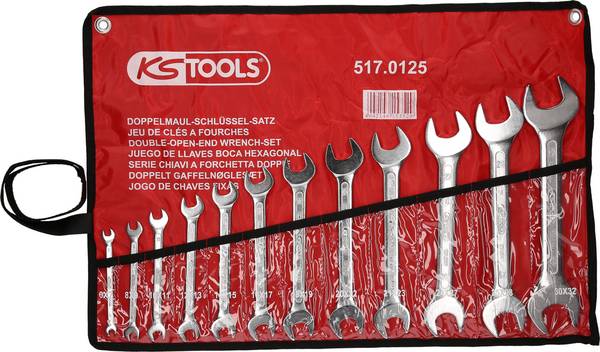 KS Tools 517.0125 KS Tools Dubbele steeksleutelset  Sleutelbreedte (metrisch) 6 - 32 mm