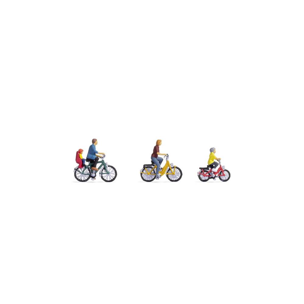NOCH H0 figuren Familie tijdens fietstocht Kant-en-klaar model