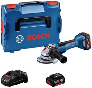 Conrad Bosch Professional GWS 18V-10 P 06019J4101 Haakse accuslijper 125 mm Incl. 2 accu's, Incl. lader, Incl. koffer 18 V 5 Ah aanbieding