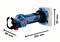 Afbeelding van een Bosch accu-reciprozaag. Afmetingen: 252 mm lang, 80 mm breed, 95 mm hoog. Zaagblad en bescherming zijn zichtbaar.