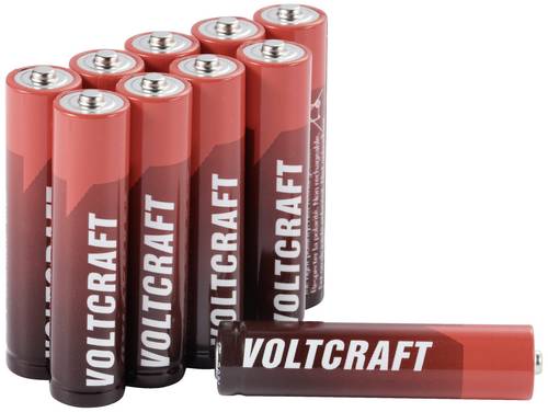 VOLTCRAFT Industrial LR03 AAA batterij (potlood) Alkaline 1350 mAh 1.5 V 10 stuk(s)