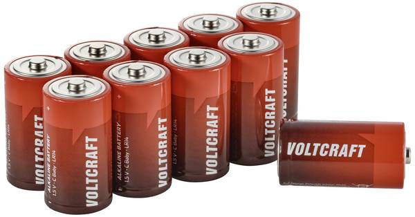 VOLTCRAFT Industrial LR14 C batterij (baby) Alkaline 1.5 V 8000 mAh 10 stuk(s)