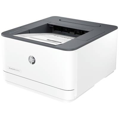 Een witte printer staat op een tafel en drukt momenteel een document af. Het apparaat is vierkant en heeft een donker bedieningspaneel bovenaan.