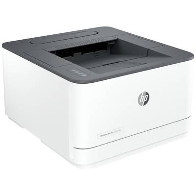 Een witte printer op een tafel. De printer heeft een open papiervak bovenaan en toont het logo van een bekende fabrikant.
