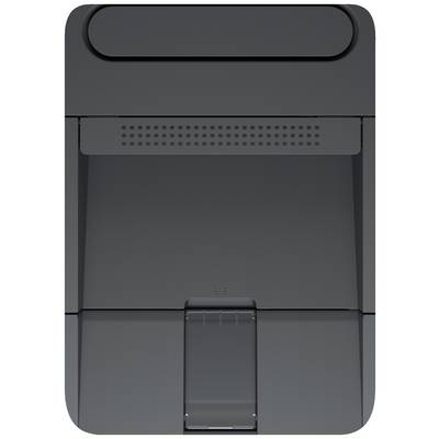 Grijs, rechthoekig kunststof apparaat met een klep en een luchtinlaat. Mogelijk een onderdeel van een elektronisch apparaat of behuizing.