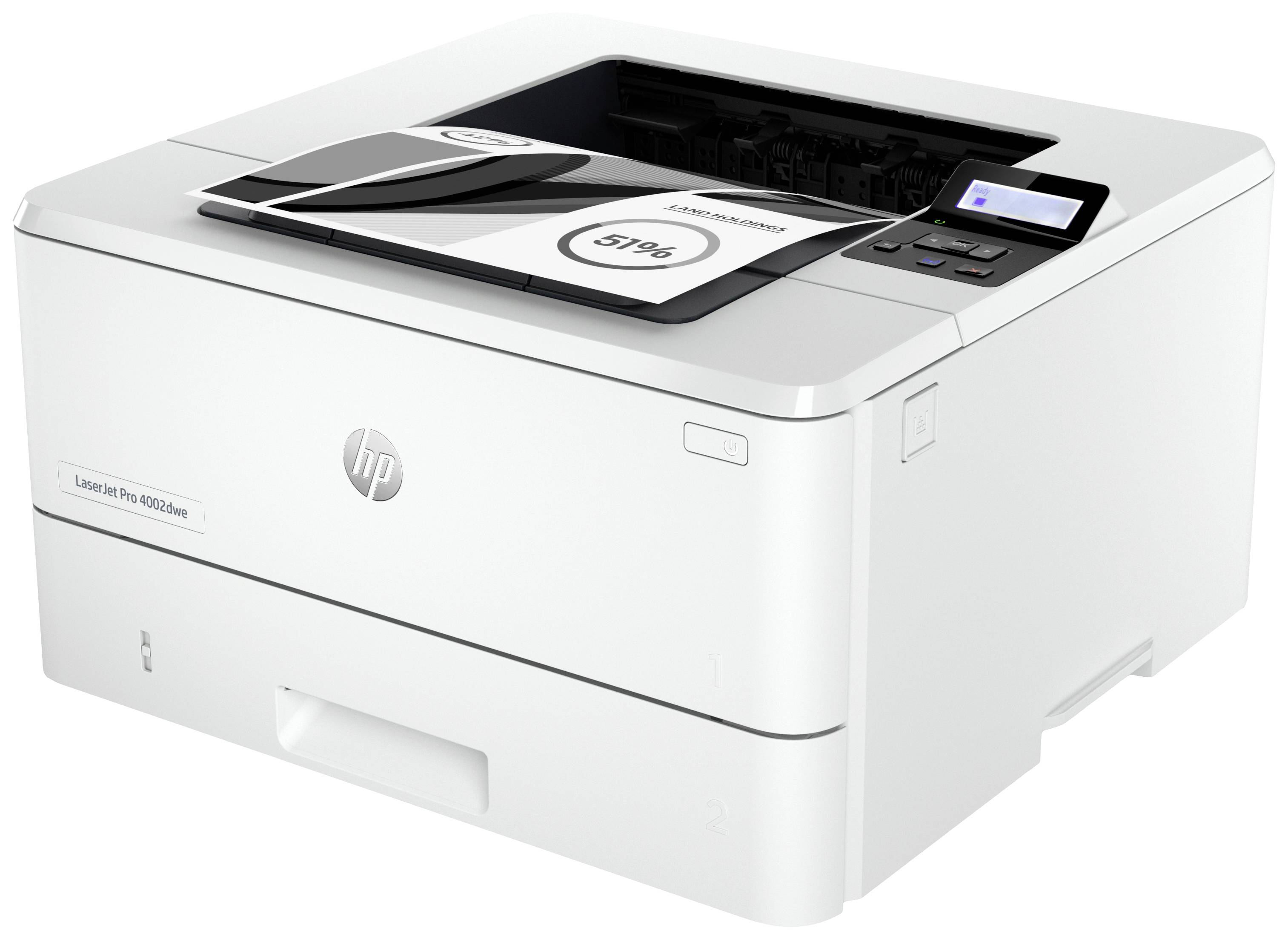 HP LaserJet Pro 4002 dwe Printer Laser, kleur Zwart/wit A4 40 pag./min. 4800 x 600 dpi Bluetooth, Duplex, LAN, WiFi, USB-1