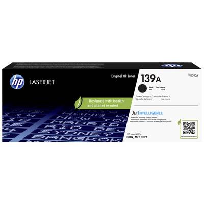 Tonercartridge HP 139A voor LaserJet-printer, Zwart. Verpakking met tekst 'Ontwikkeld met oog voor gezondheid en milieu' en JetIntelligence-logo.