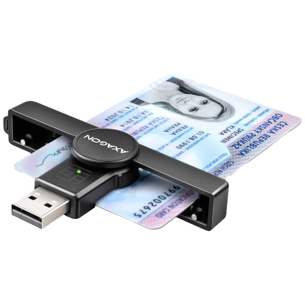 AXAGON CRE-SMP1A USB Smart card PocketReader