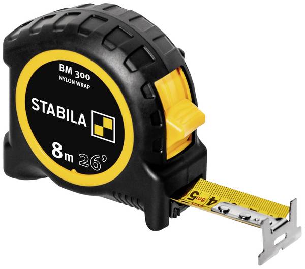 Stabila BM 300cm+inch 19573 Rolmaat   8 m ABS-PC