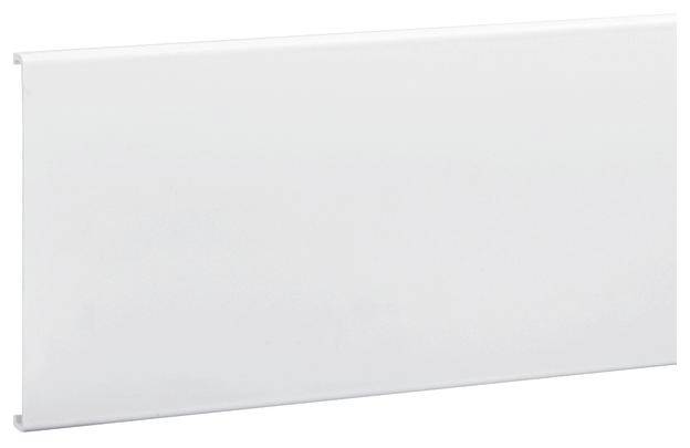 Witte kunststof plaat met een gladde oppervlakte, rechthoekige vorm, zonder zichtbare details of opschriften.