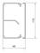 Technische tekening van een profiel met een breedte van 60 mm en een hoogte van 110 mm, toont doorsnede met gedetailleerde rand- en hoekinformatie.