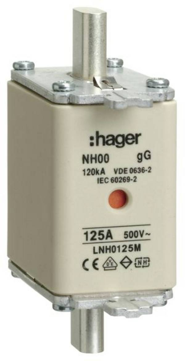 Hager LNH0125M NH-zekering     125 A   3 stuk(s)