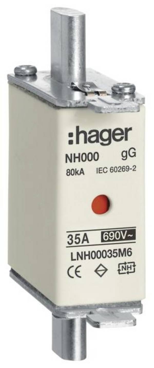 Hager LNH00035M6 NH-zekering 35 A 3 stuk(s)