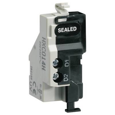 Een elektrische schakelaar met het opschrift 'SEALED', geschikt voor spanningen van 200-240V, toont industriestandaardsymbolen.