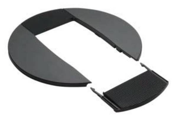 Hager Tehalit Rozet voor Accessoires voor elektroplintsysteem  Grafietzwart 1 stuk(s)