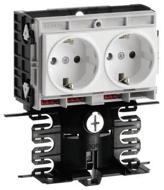 Hager Tehalit Stopcontact voor Accessoires voor elektroplintsysteem  Wit 1 stuk(s)