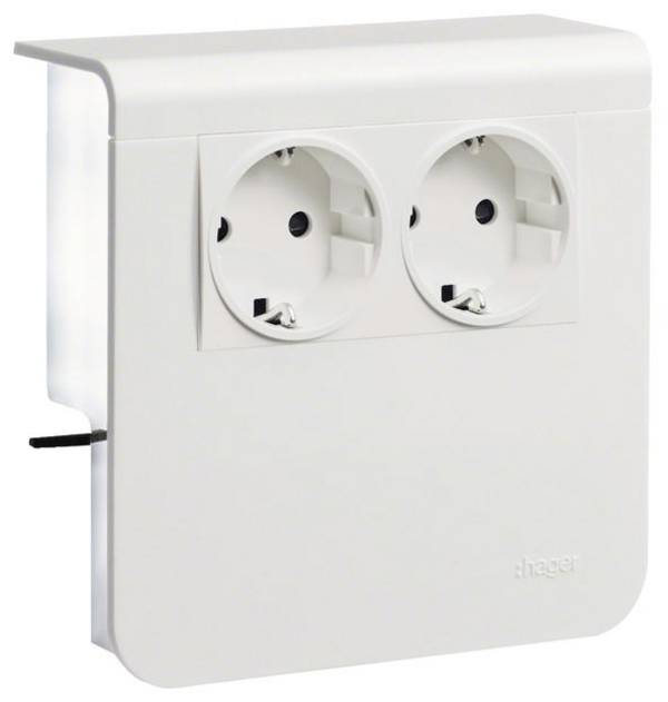 Hager Tehalit Stopcontact voor Accessoires voor elektroplintsysteem  Wit 1 stuk(s)