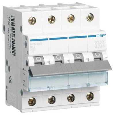 Een driepolige vermogensschakelaar van een bekende fabrikant, geschikt voor bescherming en besturing van elektrische stroomkringen.