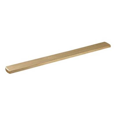 Een lange, smalle houten balk.