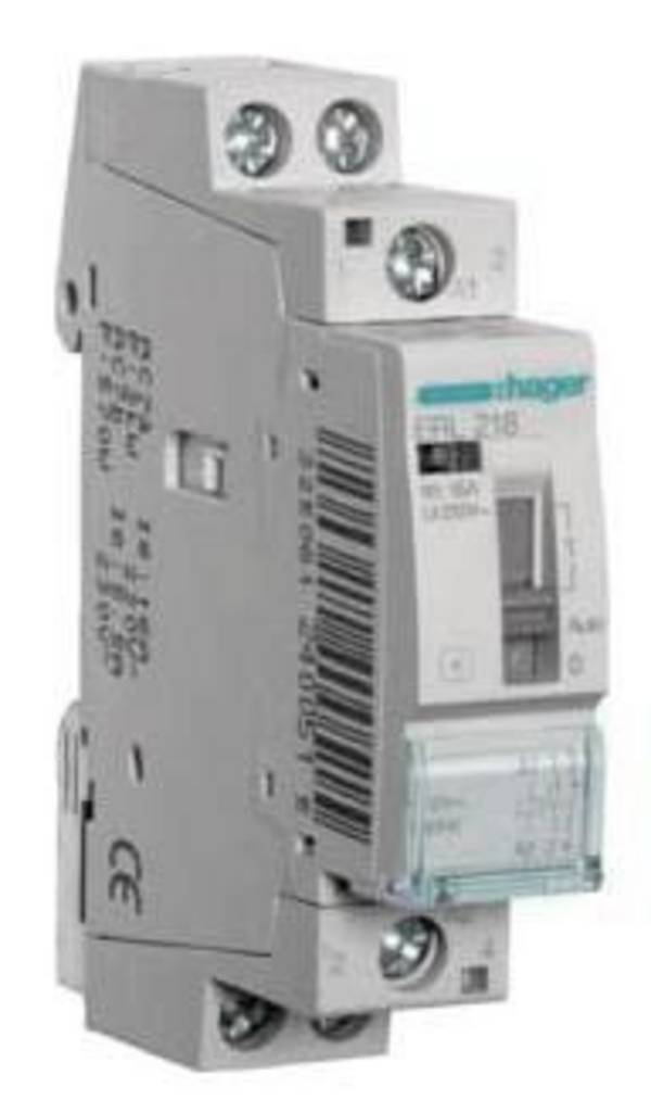 Hager ERL218 Installatierelais 1x wisselcontact 1200 VA 12 V Piece 1 stuk(s)