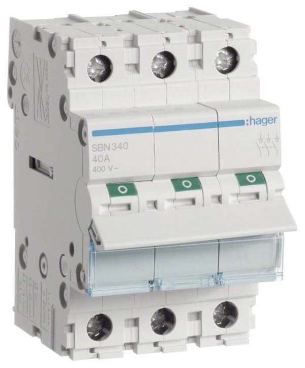 Uitschakelaar 3-polig 40 A 3x NO 400 V Hager SBN340