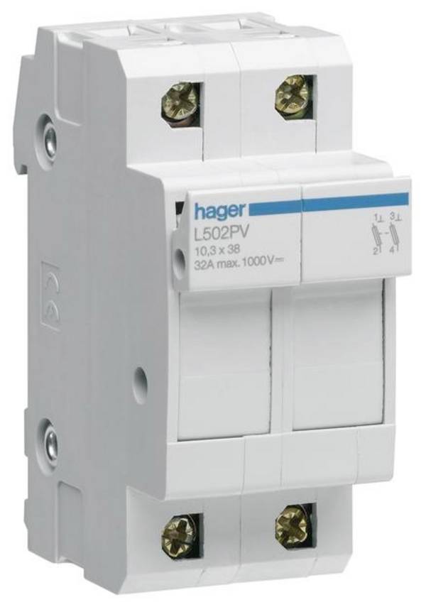 Hager L502PV Zekeringscheidingsschakelaar    2-polig    1 stuk(s)