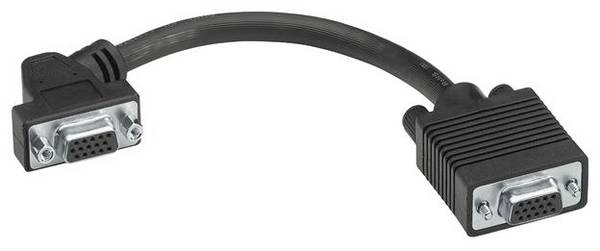 Hager GMDSVGA VGA-kabel Aansluitkabel VGA-bus 15-polig 0.20 m Zwart