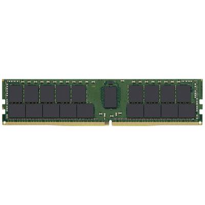 Een groene RAM-geheugenmodule met zwarte geheugenchips op een printplaat; dient ter verhoging van de geheugenprestaties van een computer.