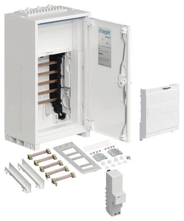 Hager ZB011D Aansluitkast Opbouw (op muur) Inhoud: 1 stuk(s)