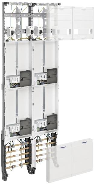 Hager ZK54C7N Compleet paneel Opbouw (op muur) Inhoud: 1 stuk(s)