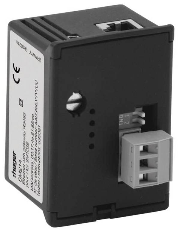Hager SM214 SM214 Module Ethernet+RS485 Jbus/Modbus voor SM103e
