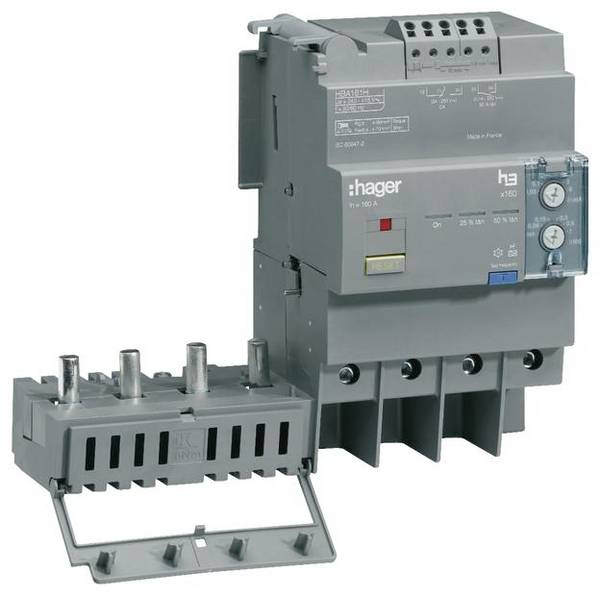 Hager HBA161H HBA161H Aardlekblok 4-polig 160 A 220 V, 415 V