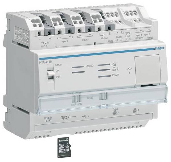 Hager KNX HTG411H Server voor energiemonitoring