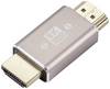 SpeaKa Professional SP-11301996 HDMI Adapter [1x HDMI-stekker - 1x HDMI-stekker] Grijs UHD 8K @ 60 Hz, UHD 4K @ 120 Hz Stekker 180° gedraaid