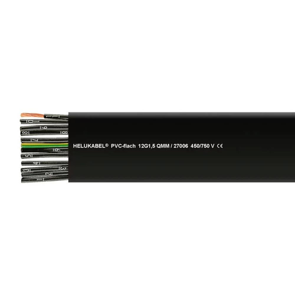 Helukabel PVC Lintkabel 7 G 2.5 mm² Zwart 27009-500 500 m