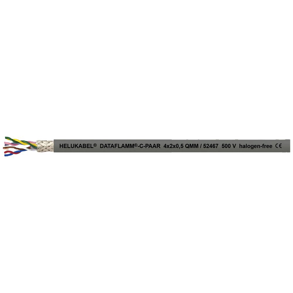 Helukabel 52435-100 Digitale kabel 4 x 0.14 mm² Grijs 100 m