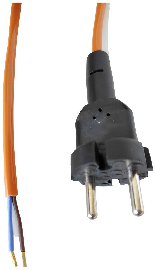 HELU 84665-1 Stroom Netkabel  Oranje 5 m