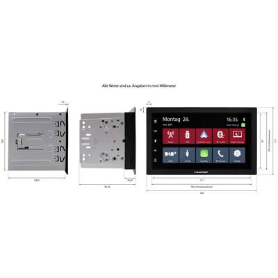 Blaupunkt Mannheim 600 DAB Ampli-tuner multimédia 2 DIN Android Auto Blaupunkt Mannheim 600 DAB Ampli-tuner multimédia 2 DIN Android Auto