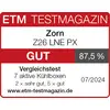 'ETM Testmagazin' beoordeelt de koeltas 'Zorn Z26 LNE PX' met 87,5% als 'Goed'. Vergelijkende test van 7 actieve koelboxen, geldig tot 07/2024.