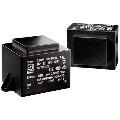 Twee zwarte transformatoren met technische specificaties op het oppervlak, waaronder spanning (230V) en stroomsterkte-aanduidingen.