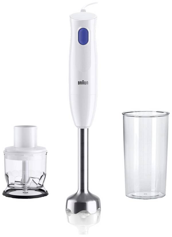Braun HB101AI-MQ10.201MWH Staafmixer 450 W BPA-vrij, Met hakmolenopzet Wit