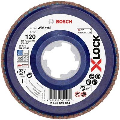 Bosch Accessories 2608619814 X551 Lamellenschijf Diameter 115 mm Boordiameter 22.23 mm  1 stuk(s)