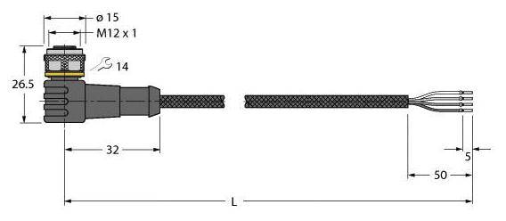 Turck Aktuator- u. Sensorleitung WKC4.4T-10/TXL10