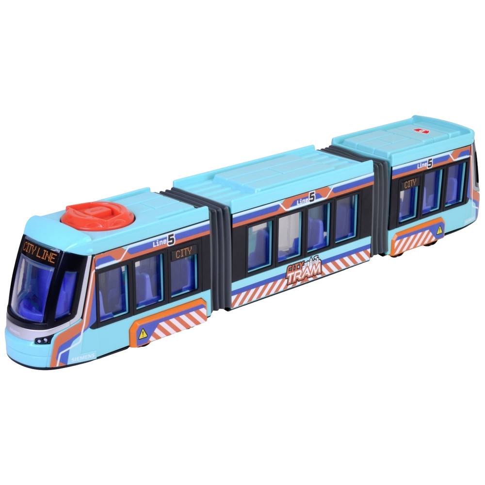 Dickie Toys - Siemens Tram - 41,5 cm - stuurmechanisme op het dak - vanaf 3 jaar - speelgoedvoertuig