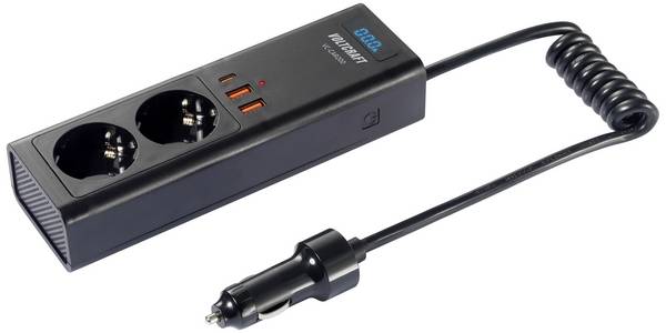 VOLTCRAFT VC-CAR200 Omvormer 200 W 12 V/DC - 230 V/AC