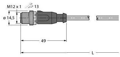 Turck Verbindungsleitung RSSD-PSWS4M-4414-5M