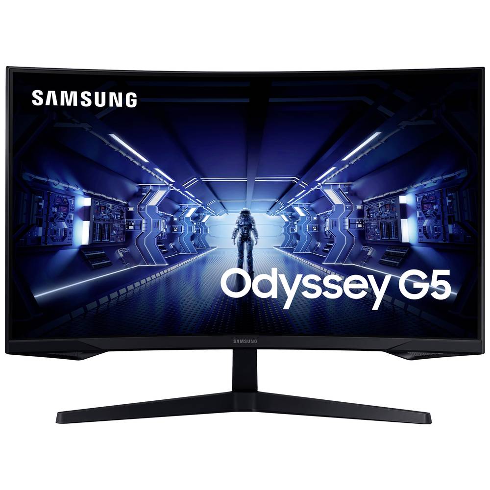 Samsung Odyssey G5 C27G54TQBU LED-monitor Energielabel F (A - G) 68.6 cm (27 inch) 2560 x 1440 Pixel 16:9 1 ms HDMI, DisplayPort, Hoofdtelefoon (3.5 mm