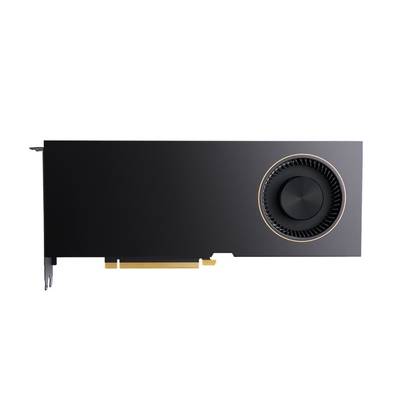 Een zwarte videokaart met koelventilator en PCIe-aansluiting, geschikt voor installatie in een computer ter verbetering van de grafische prestaties.