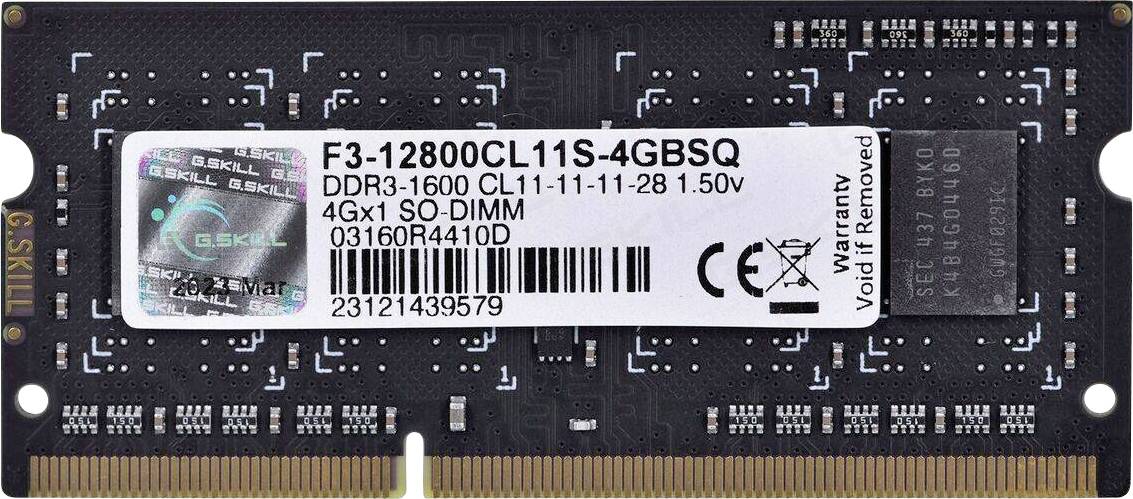 G.Skill 4GB DDR3-1600 SQ geheugenmodule 1 x 4 GB 1066 MHz-0